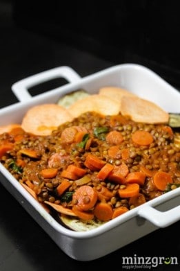 vegane Moussaka mit Béchamelsauce