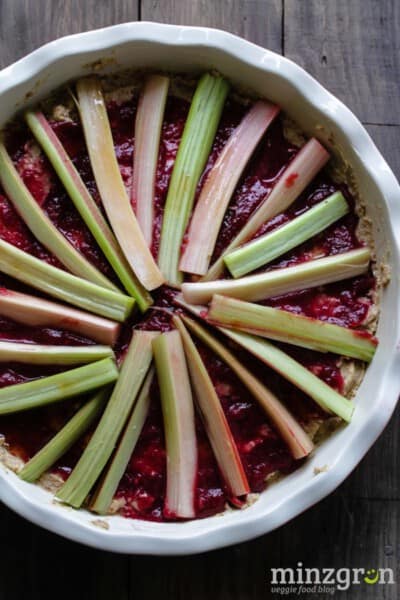 Rhabarber-Mandel Kuchen