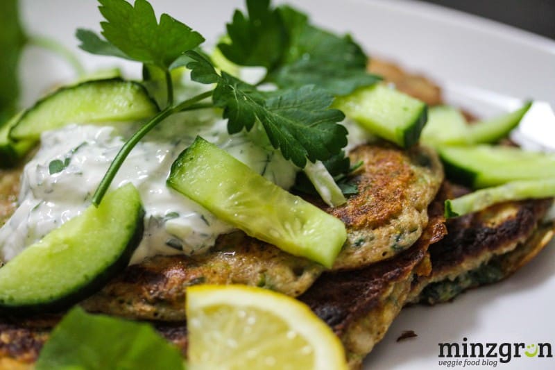 Grüne Postelein Pancakes