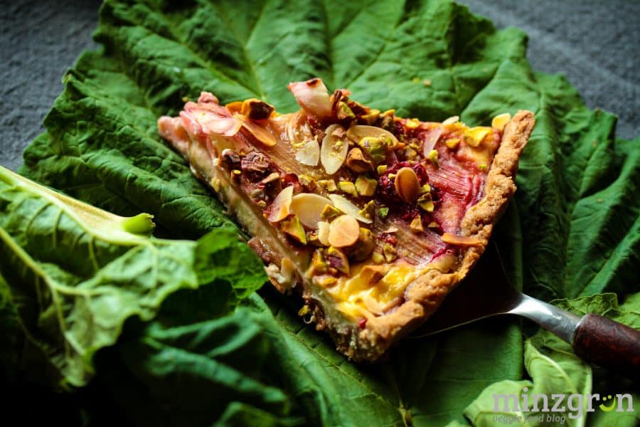 Rhabarber-Himbeer Quarkkuchen