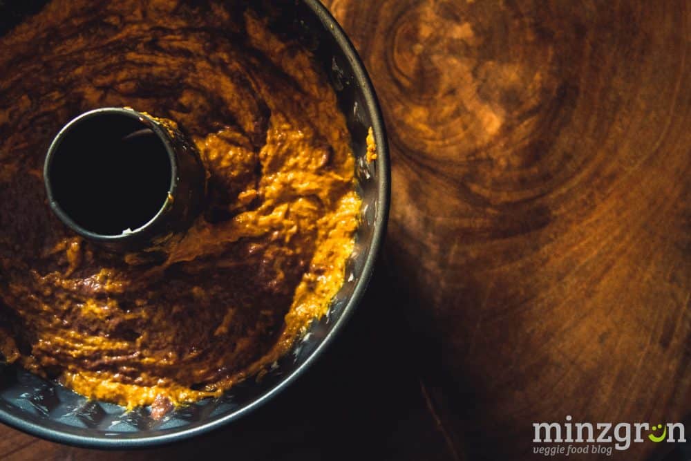 Kürbis-Marmorkuchen mit Orangenguss