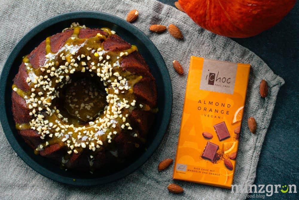 Kürbis-Marmorkuchen mit Orangenguss