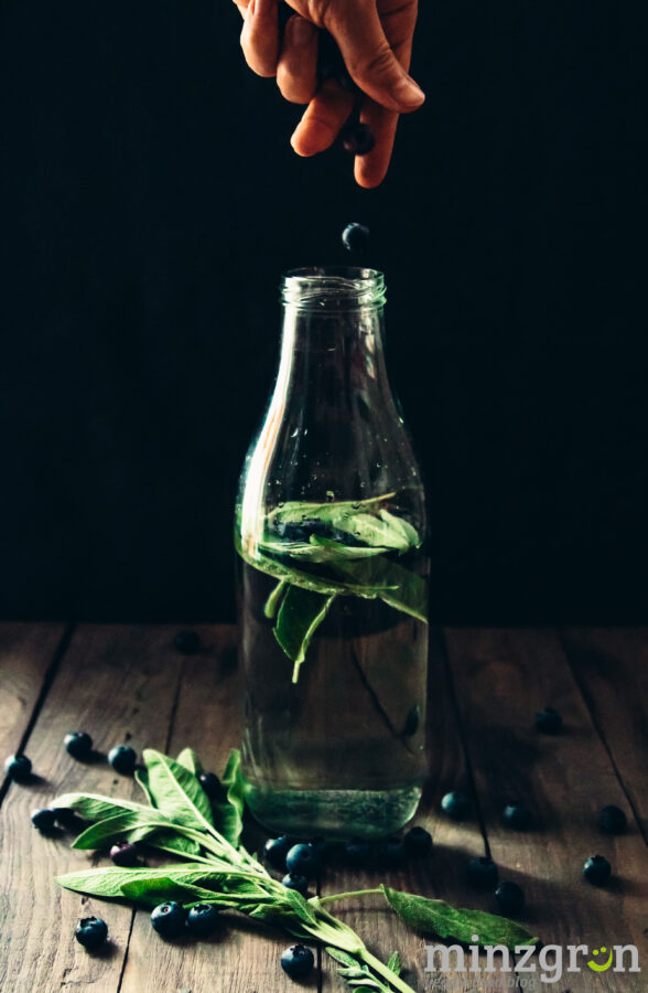 Salbei Heidelbeer Wasser